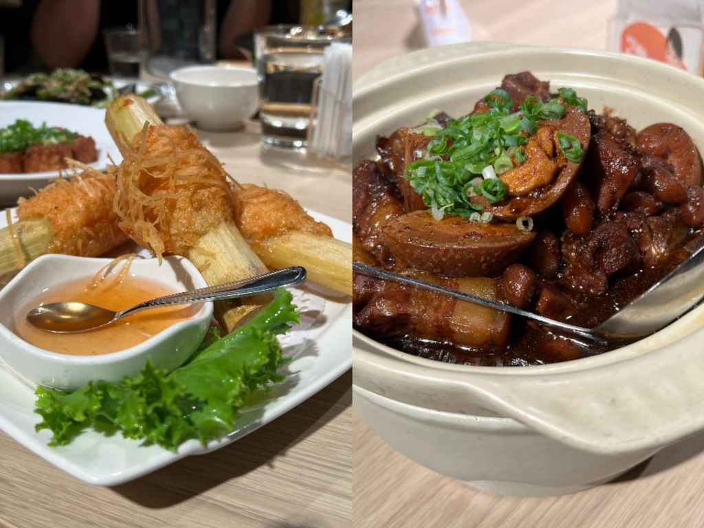 宜蘭新月廣場【時時香】美味經典下飯菜，家庭聚會首選，必點甘蔗蝦、紅燒肉！